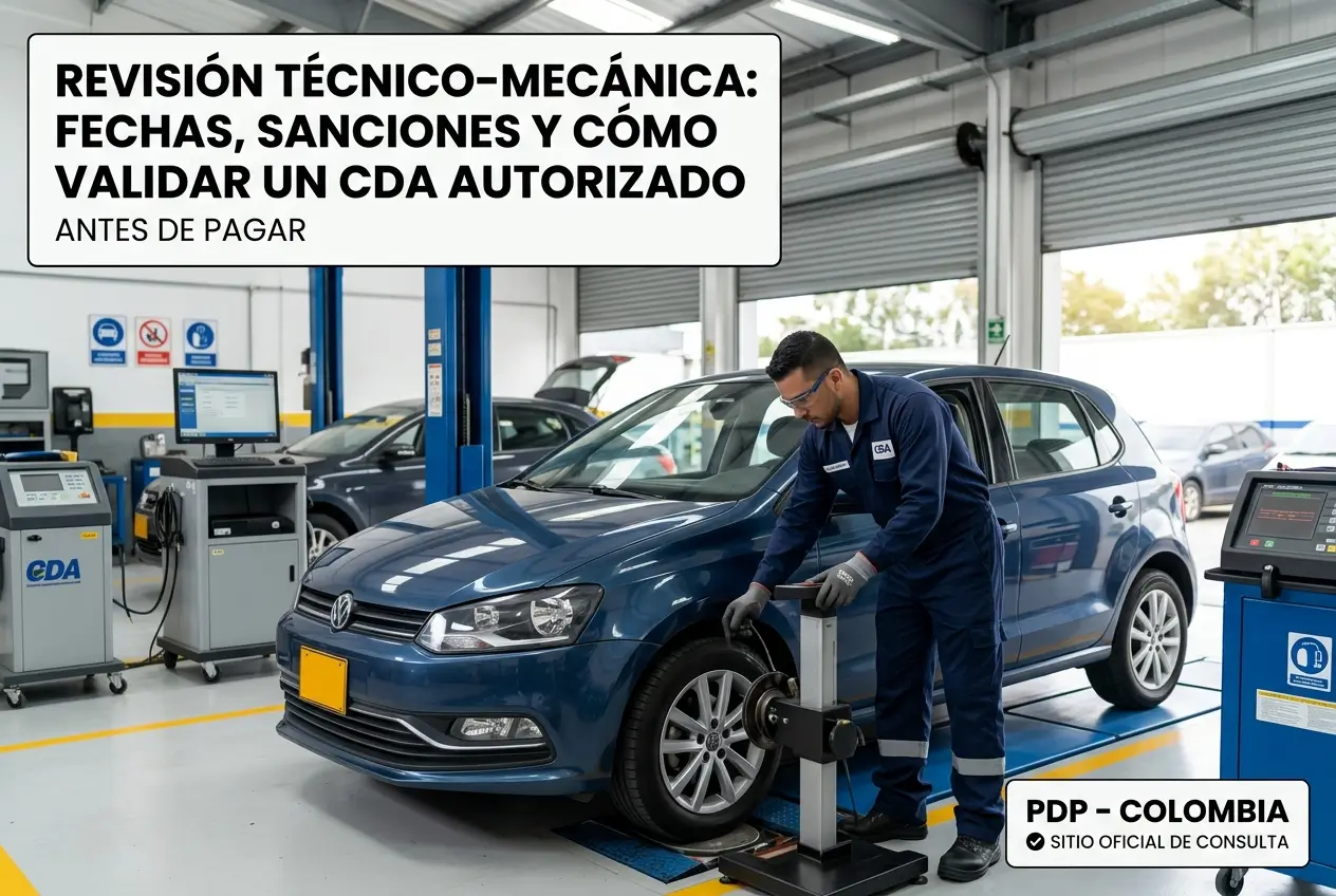 Mecânico inspeciona carro Volkswagen em centro técnico na Colômbia