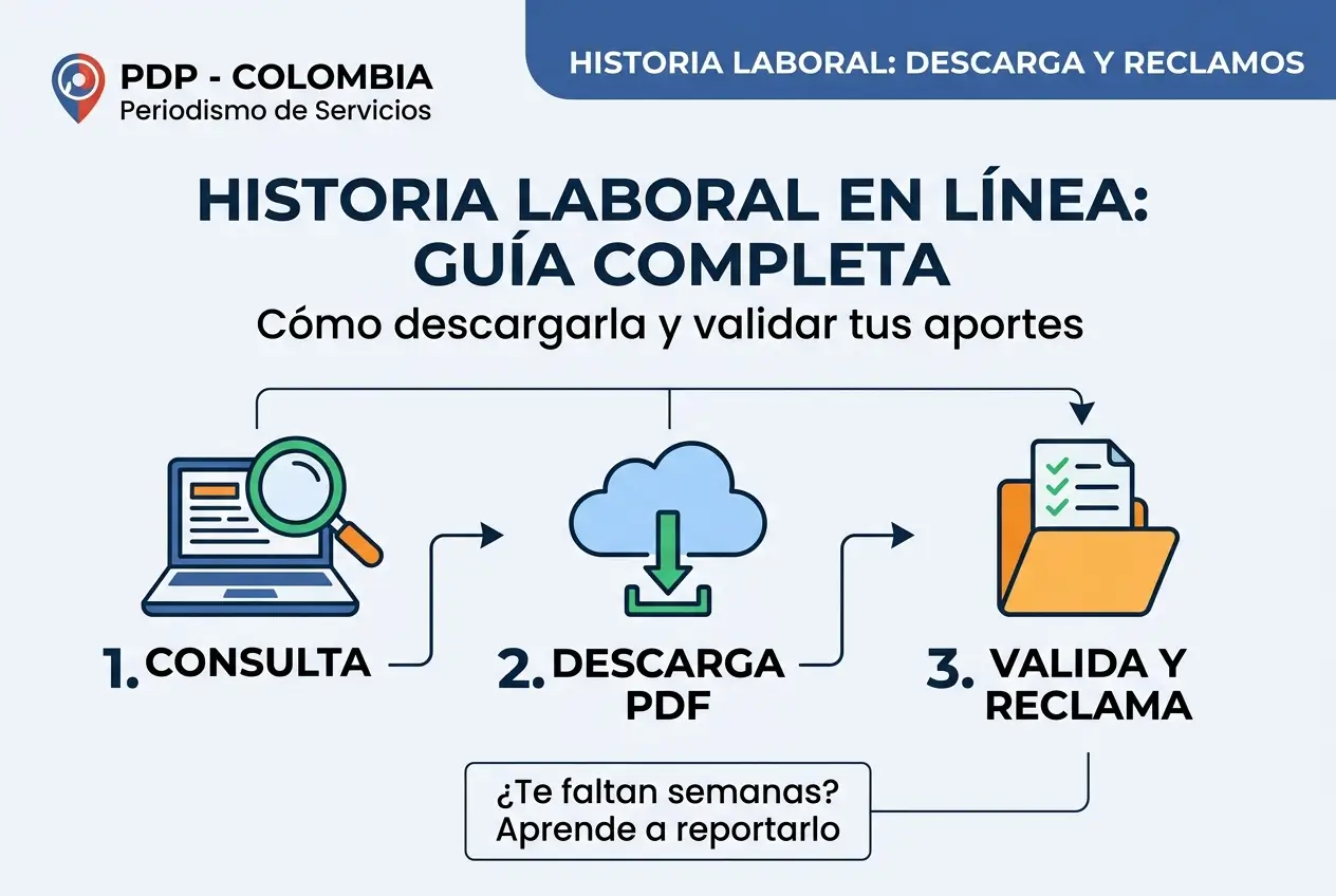 Gráfico informativo para validar contribuições laborais online