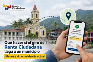 Celular mostra giro enviado com igreja e montanhas no fundo